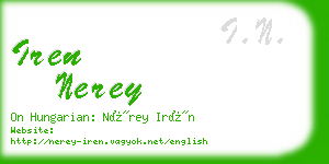 iren nerey business card
